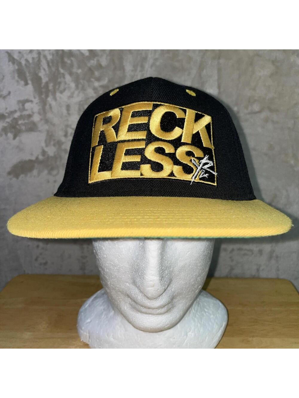 Young & Reckless Y&R LA Mens Black Yellow Snapback Baseball Hat Cap OSFM